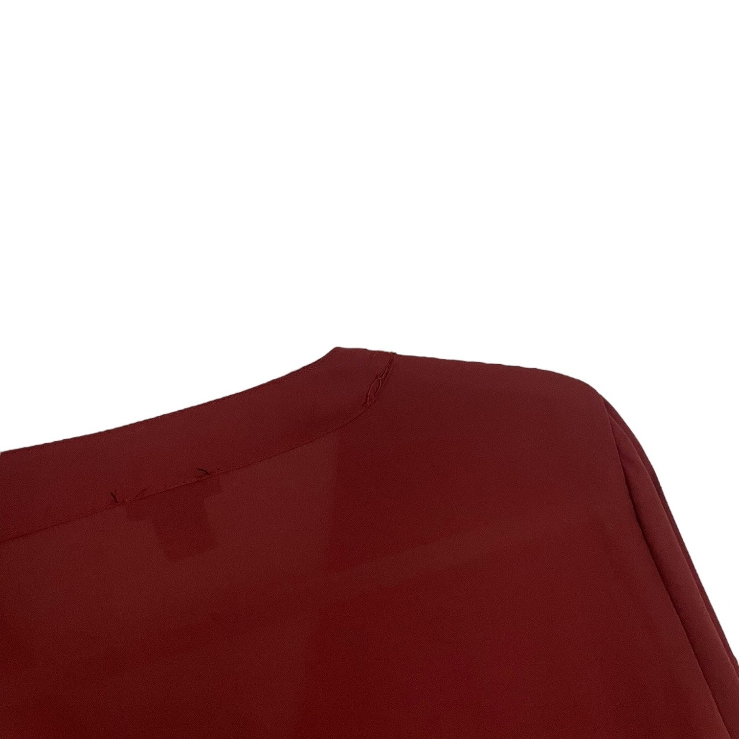 Rue 21 Burgundy Red V-Neck Long Sleeve Sheer Tie Cuff Blouse