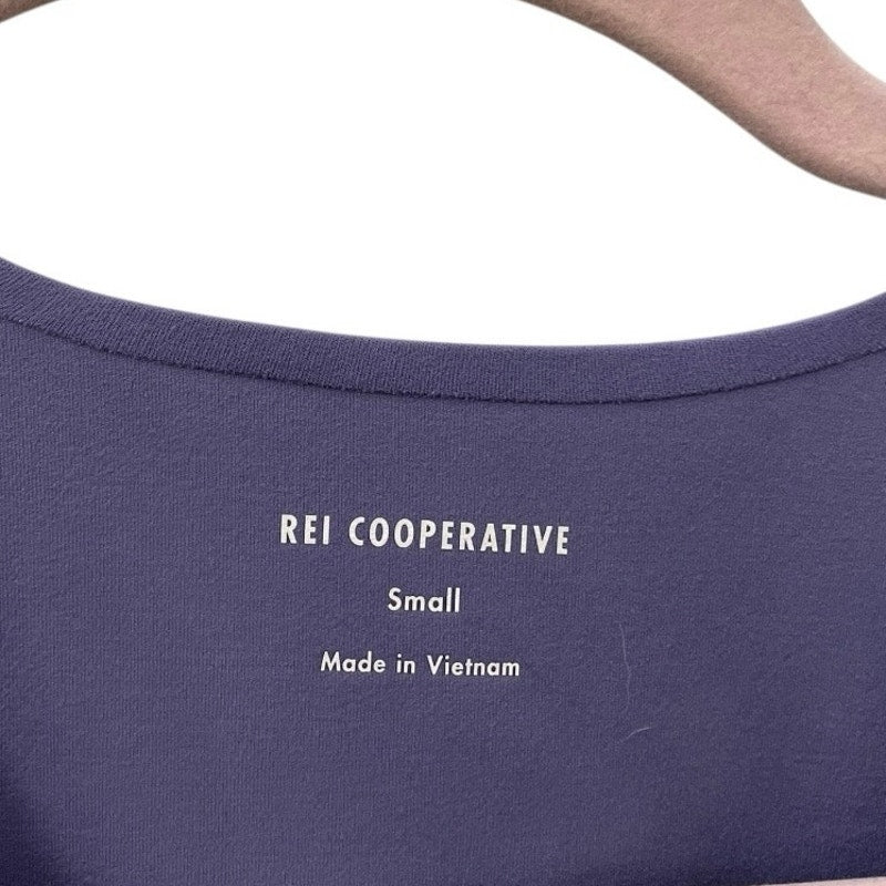 REI Cooperative Athletic Purple Cropped Active Tank Top