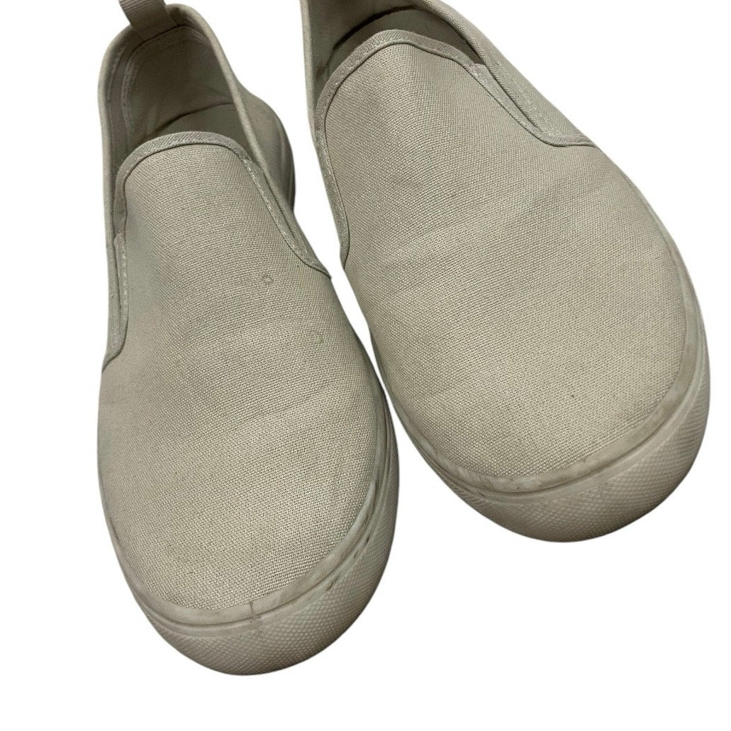 H&M Tan Canvas Slip On Sneakers
