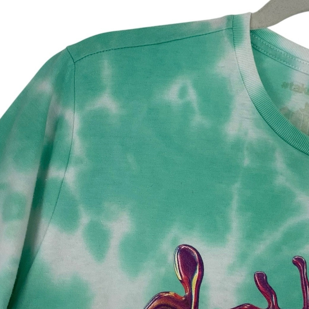 Gottmik Crash The Cis-tem Turquoise Tie Dye Graphic Tee