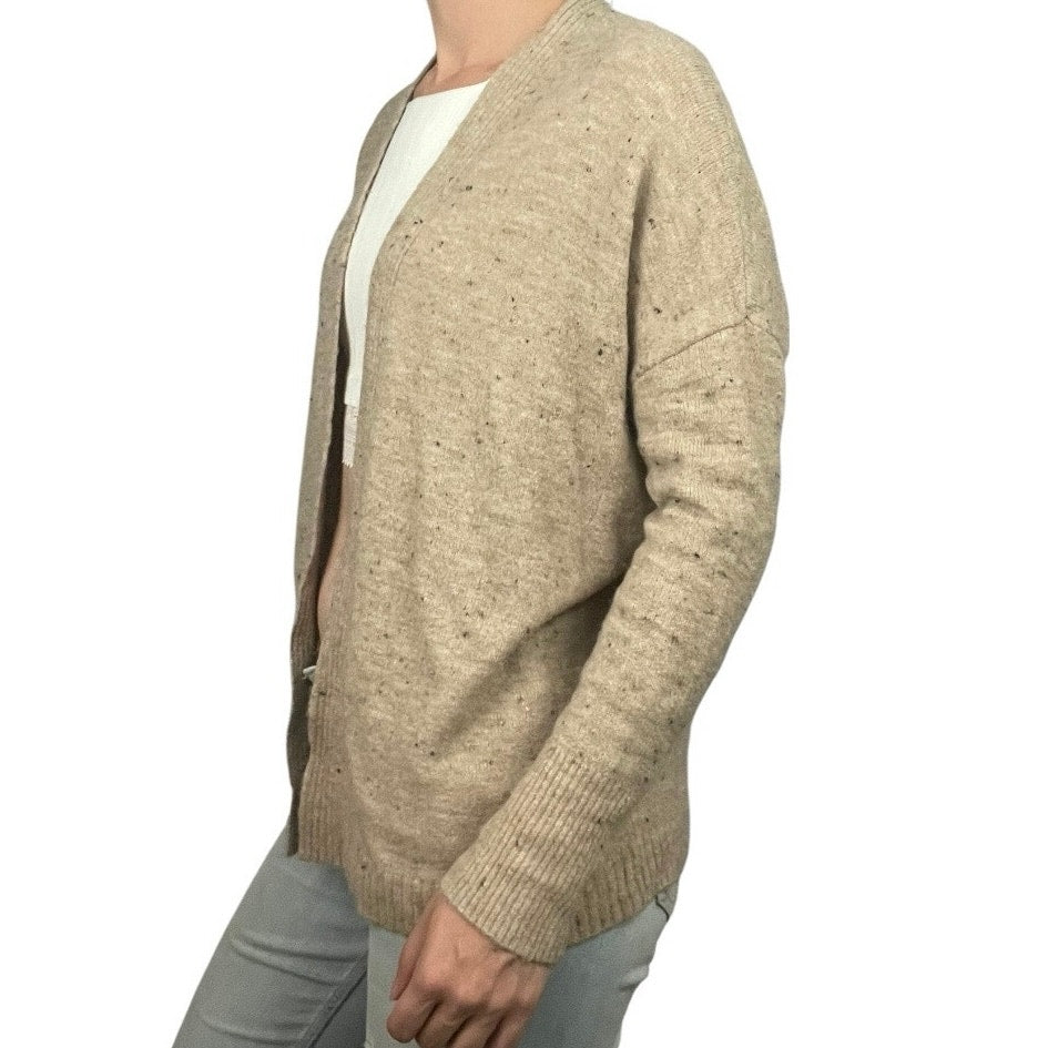Old Navy Oatmeal Beige Cocoon Shortie Cardigan Sweater