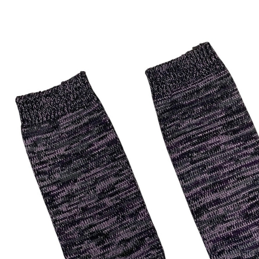 NWOT Purple & Black Mid Calf Socks