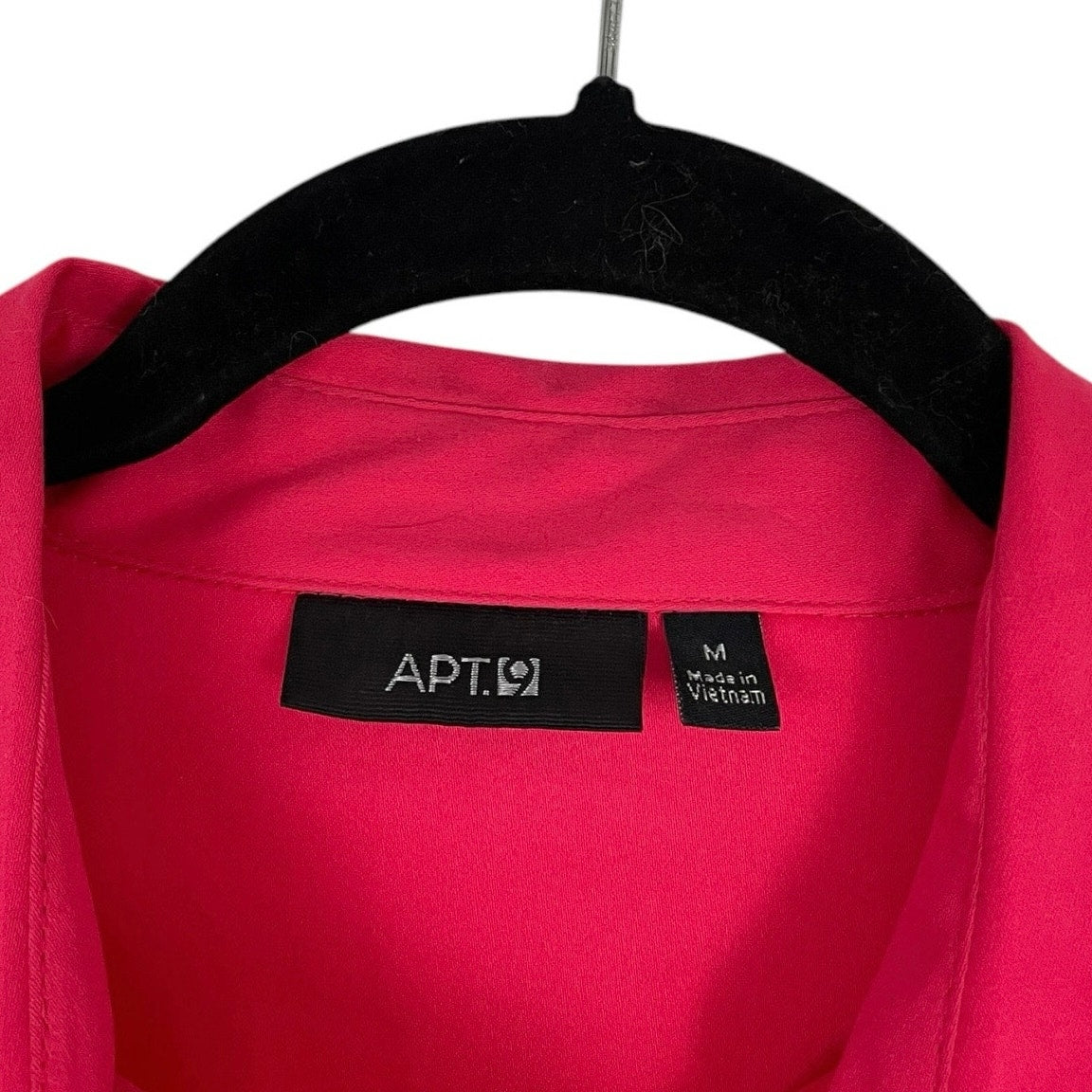 NWT Apt. 9 Essentials Vibrant Rouge Red Button Down Long Sleeve Blouse