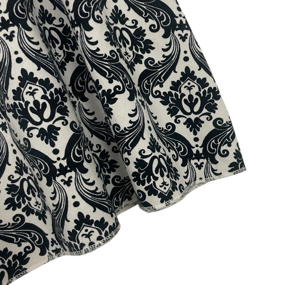 Tranquility by Colorado Clothing Black & White Damask Print Boho Skirt