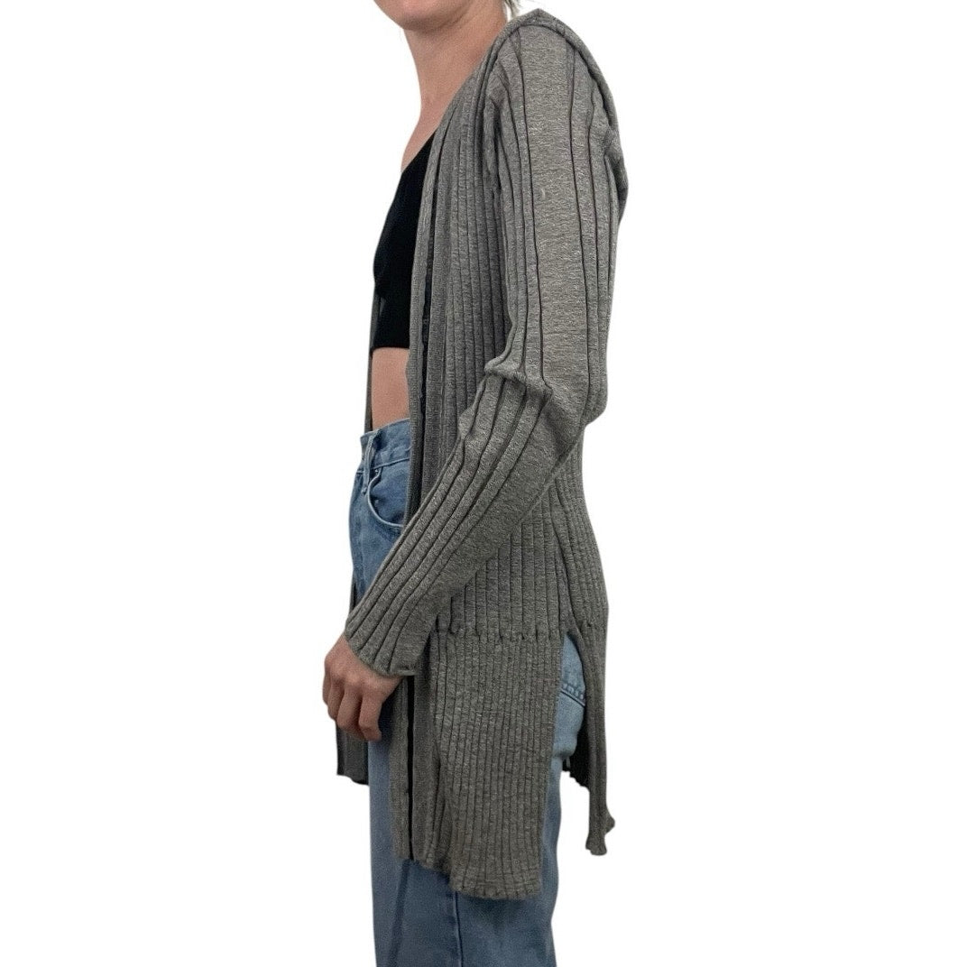 Simply Vera Vera Wang Grey Long Cardigan Sweater