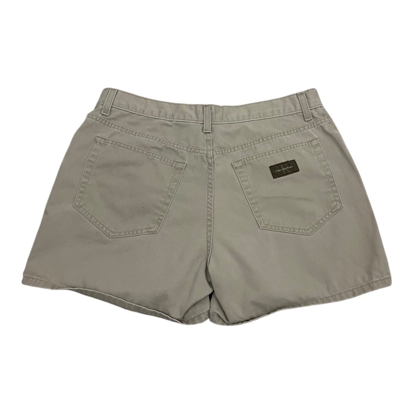 Calvin Klein Jeans Beige Flat Front Twill Khaki Shorts