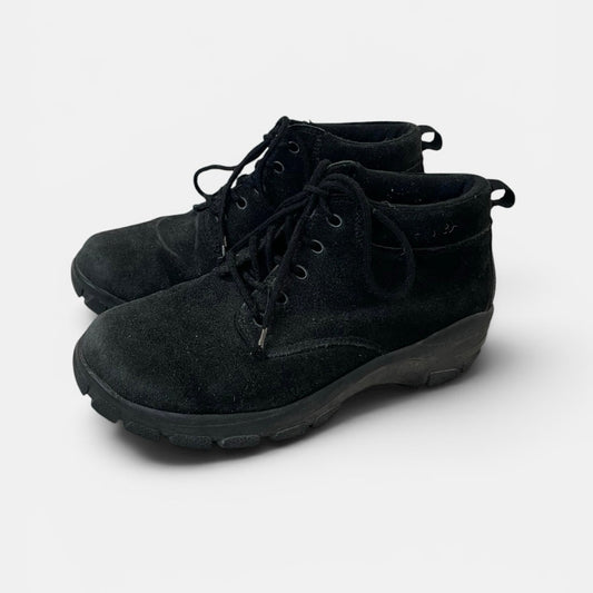 Lands' End Black Suede Hiking Boots