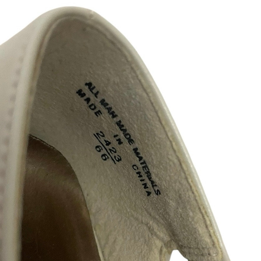 Highlights Vintage Bone Cream & Gold Tip Flats