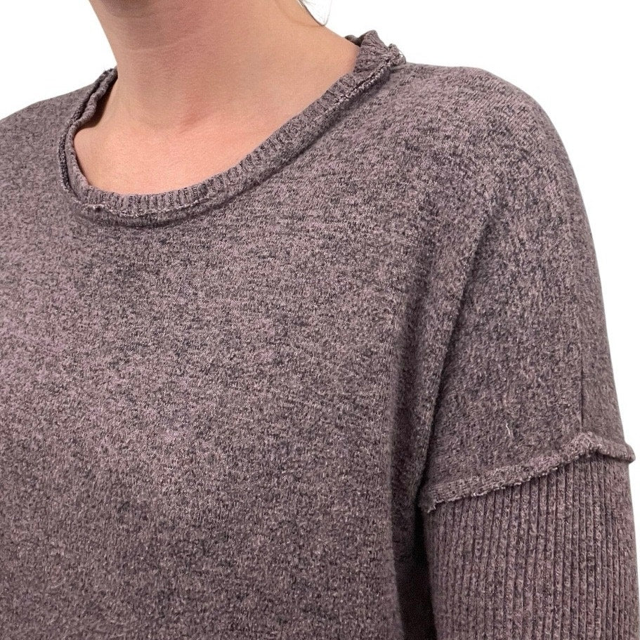 B Collection by Bobeau Purple Long Sleeve Top