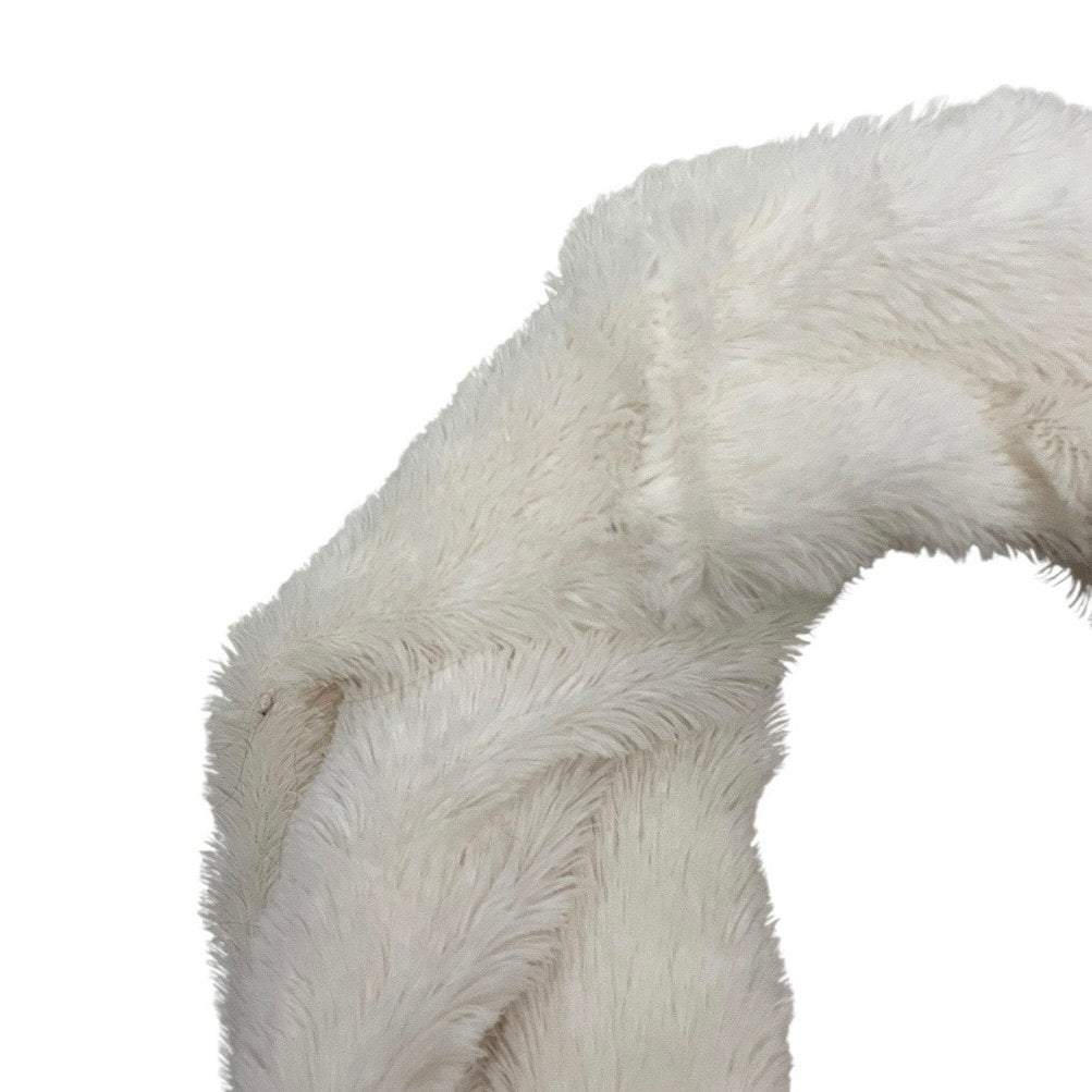 BP. Fluffy White Soft Faux Fur Infinity Scarf