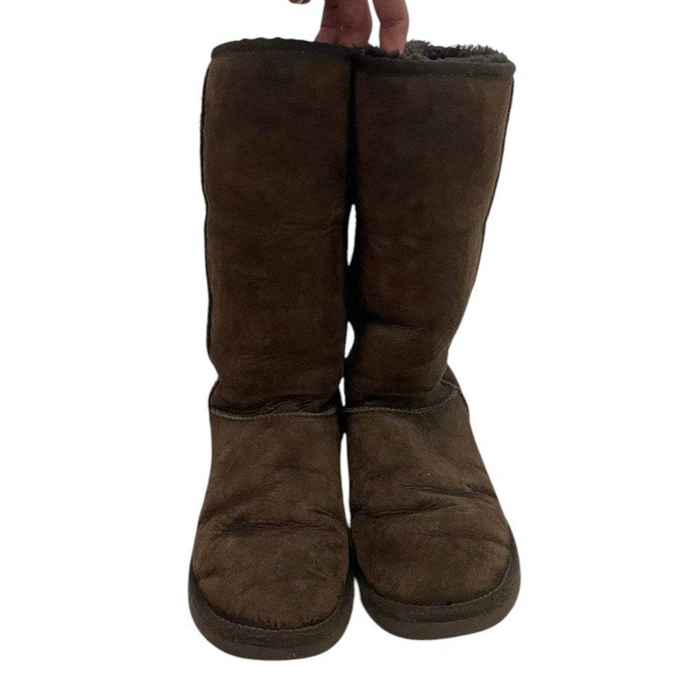 UGG Brown Fluffy Winter Boots