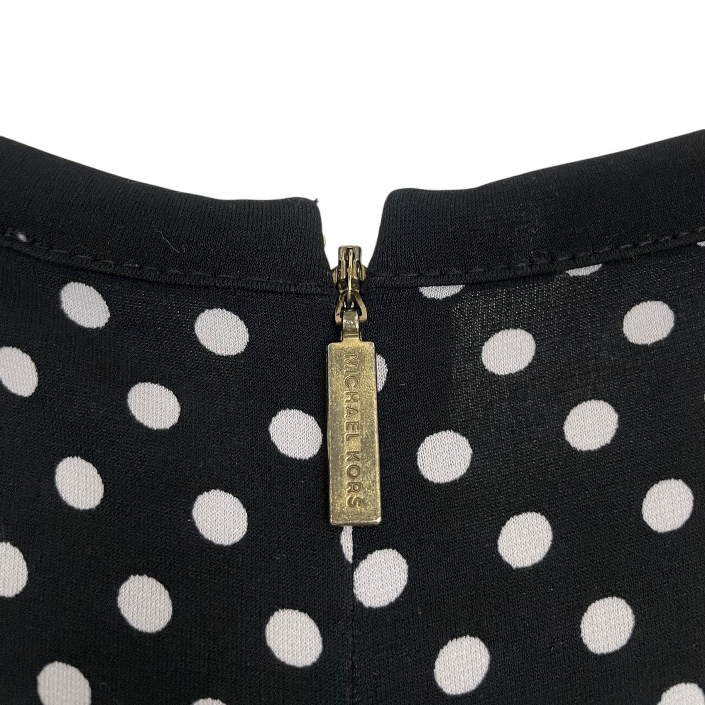MICHAEL Michael Kors Black & White Polka Dot A-Line Dress