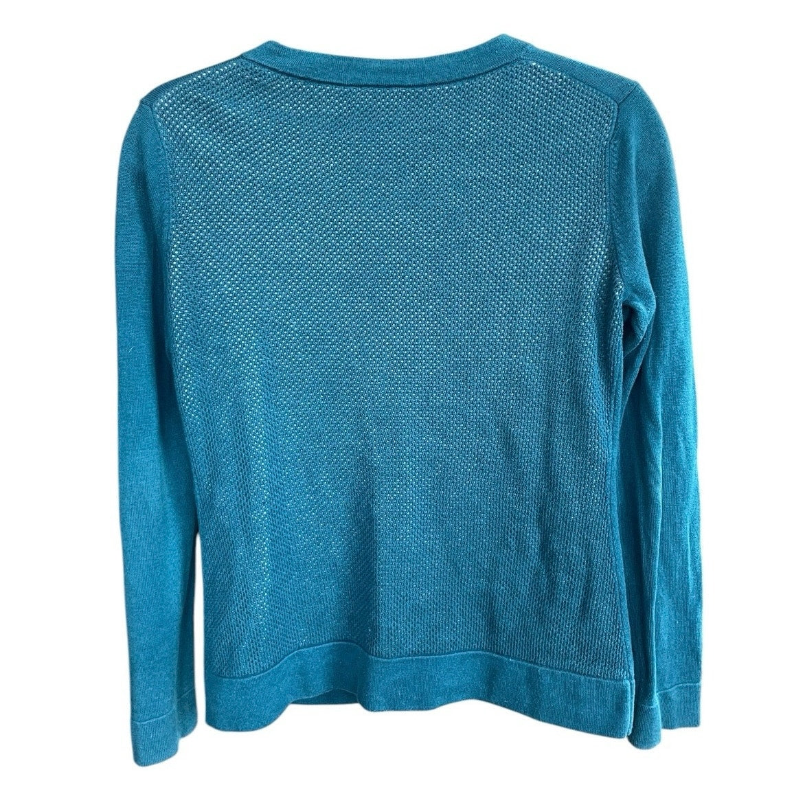 CAbi Teal Blue Button Down Cardigan Sweater