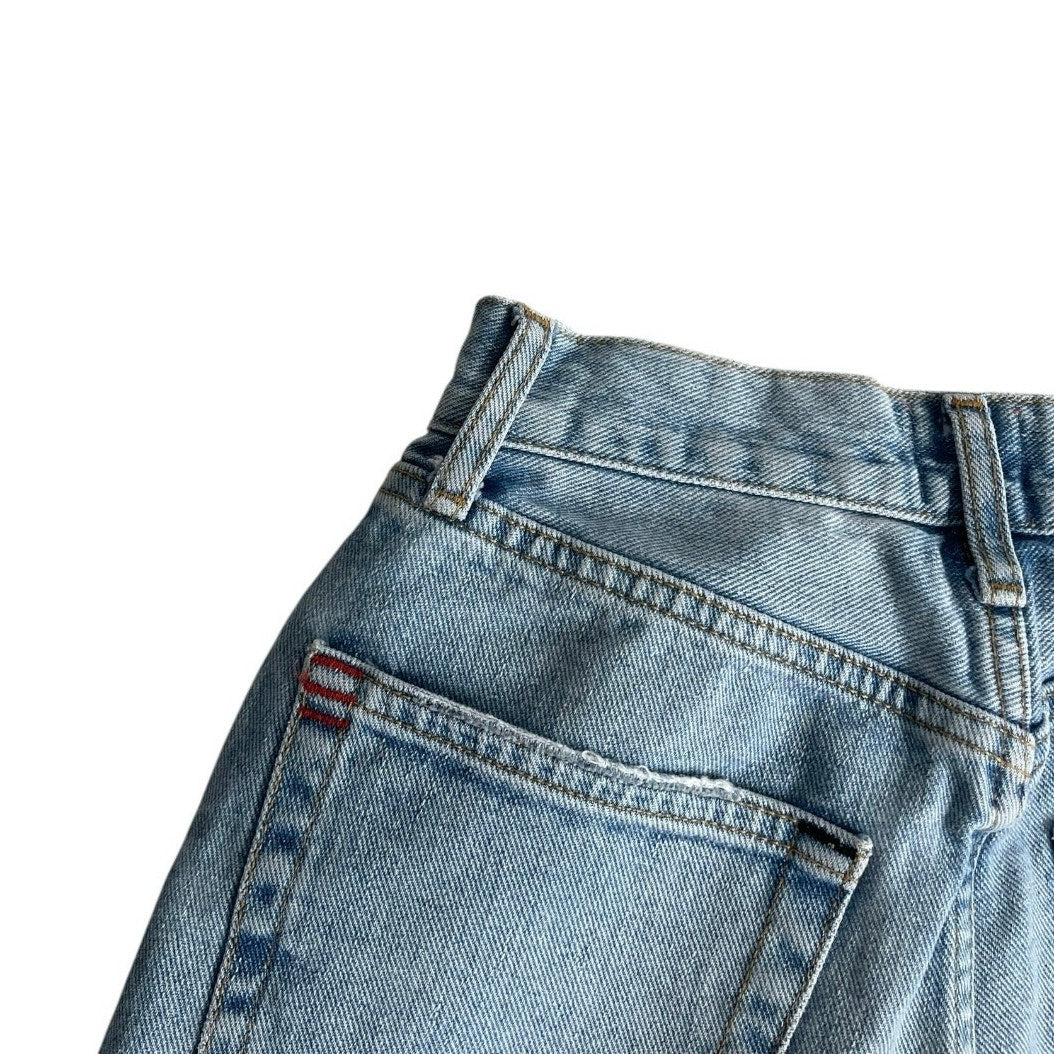 BDG Distressed Light Wash High-Rise Baggy Jeans