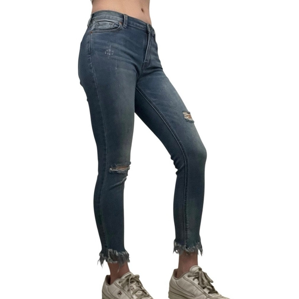 Free People Distressed Skinny Jeans