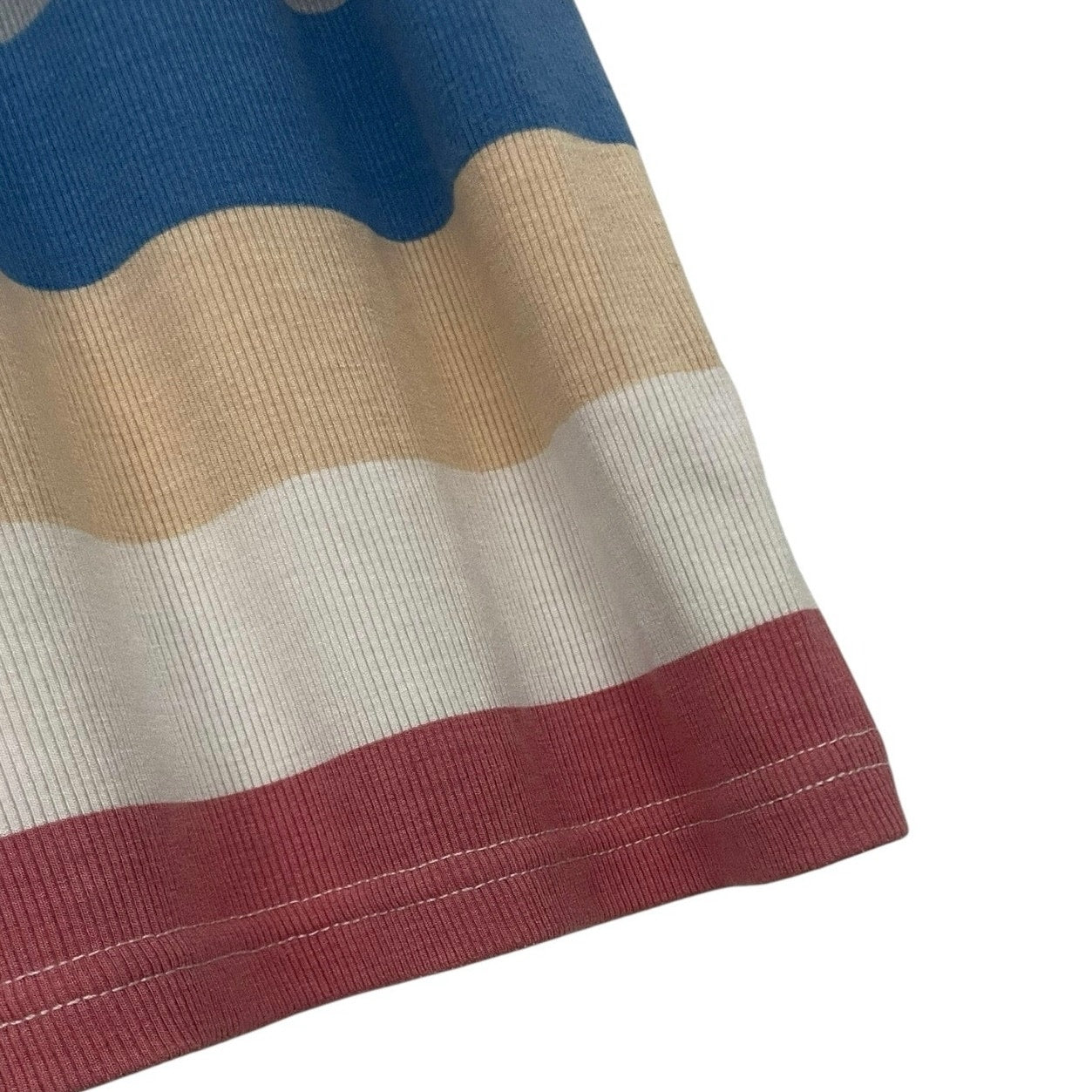 Colorful Striped Ribbed Bodycon Mini Dress