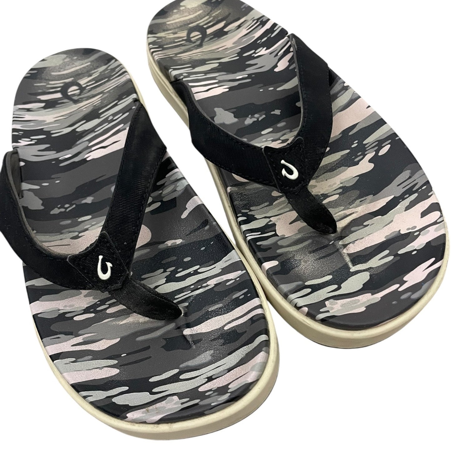 OluKai Camouflage Wet Grip Rubber Non-Marking Flip Flop Sandals
