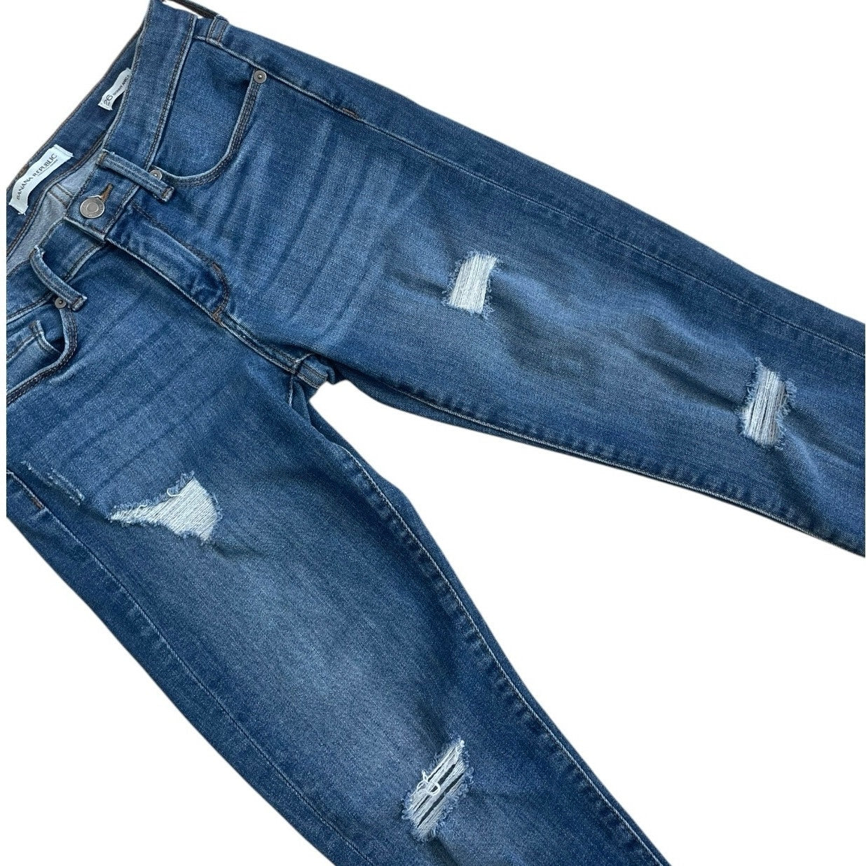 Banana Republic Distressed Skinny Ankle Jeans