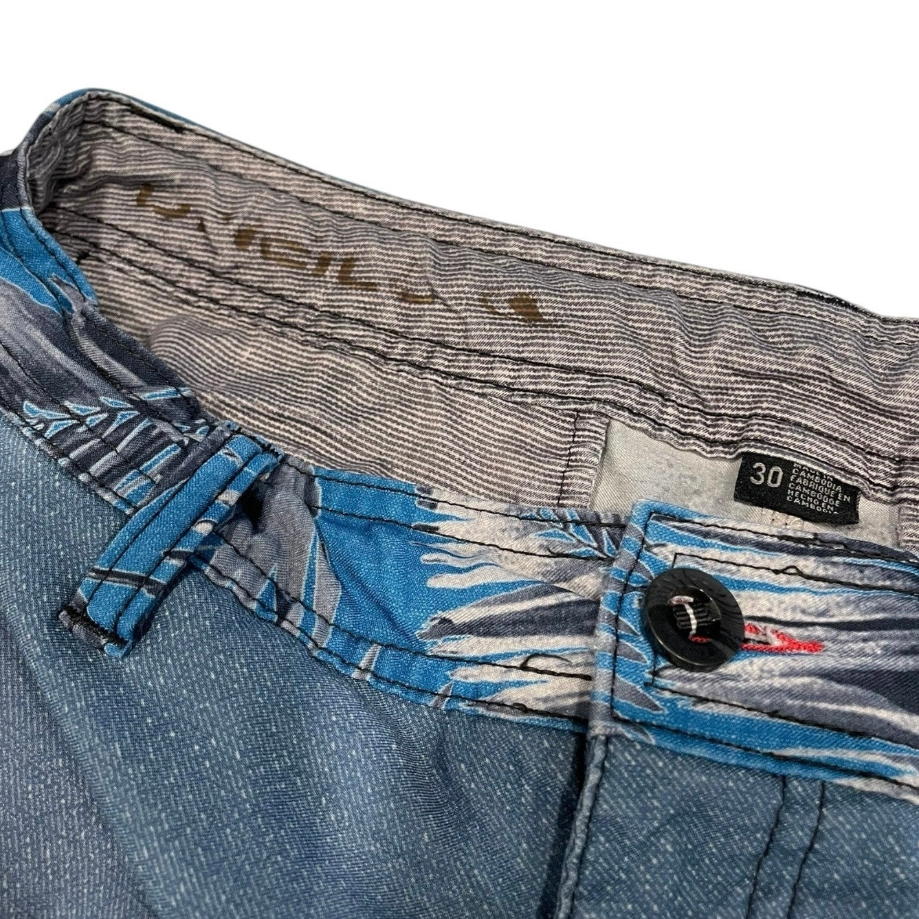 O'Neill Mens Blue Tropical Swim Trunks