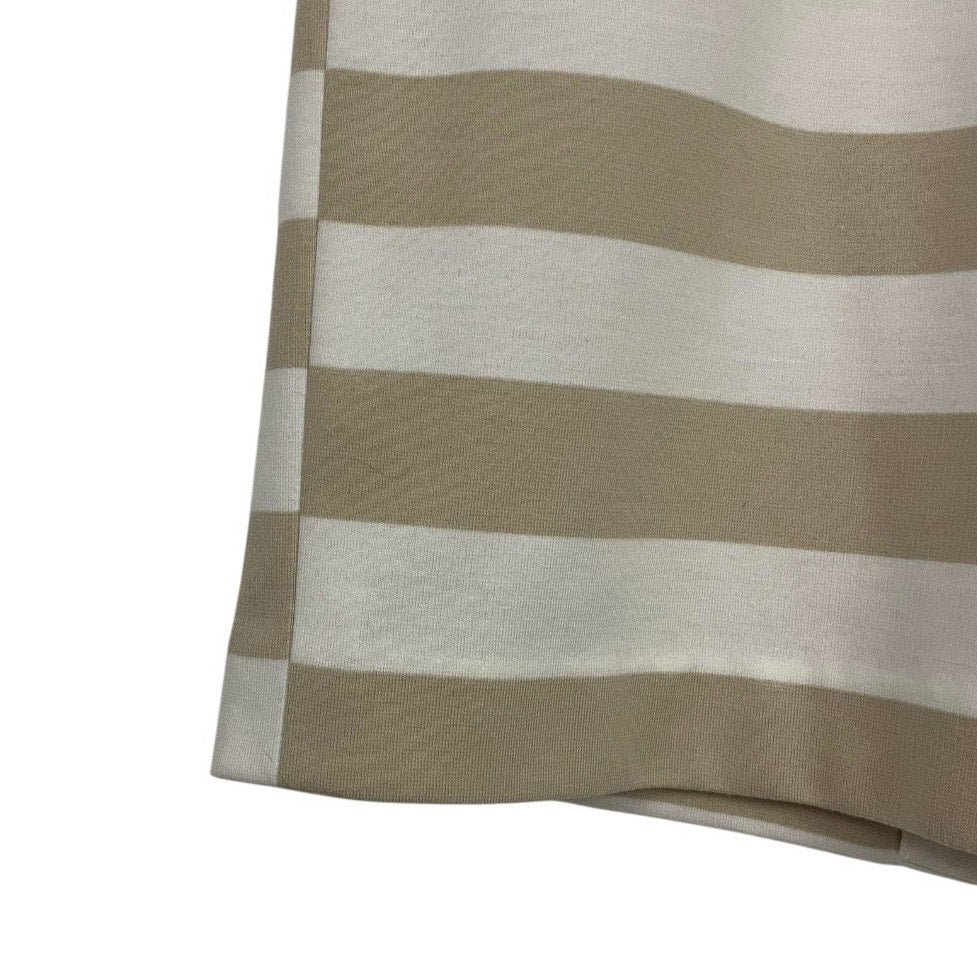 Doncaster Beige and White Striped Dress