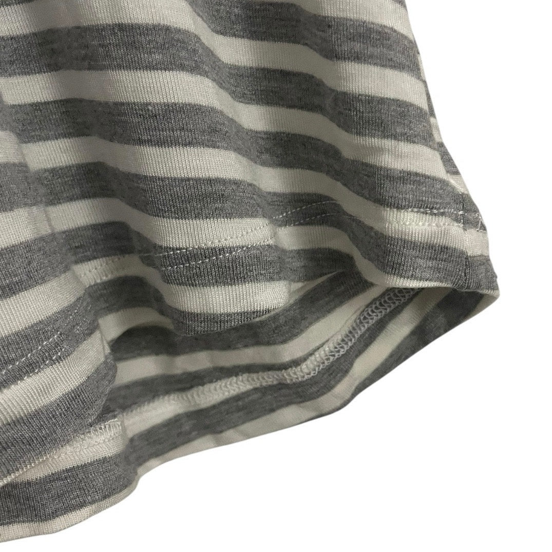 NWT Honeydew Intimates Heather Grey & White Striped Lace Back Tank Top