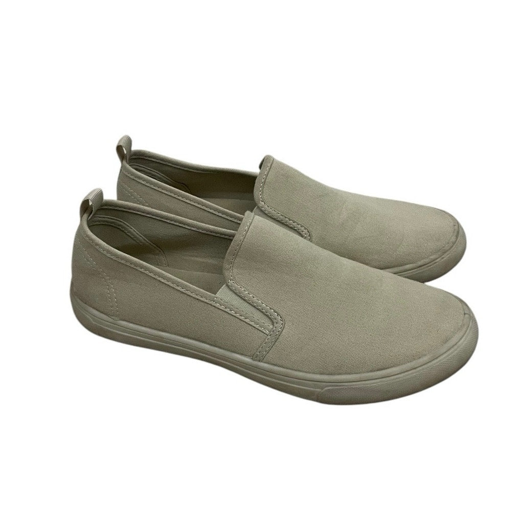 H&M Tan Canvas Slip On Sneakers