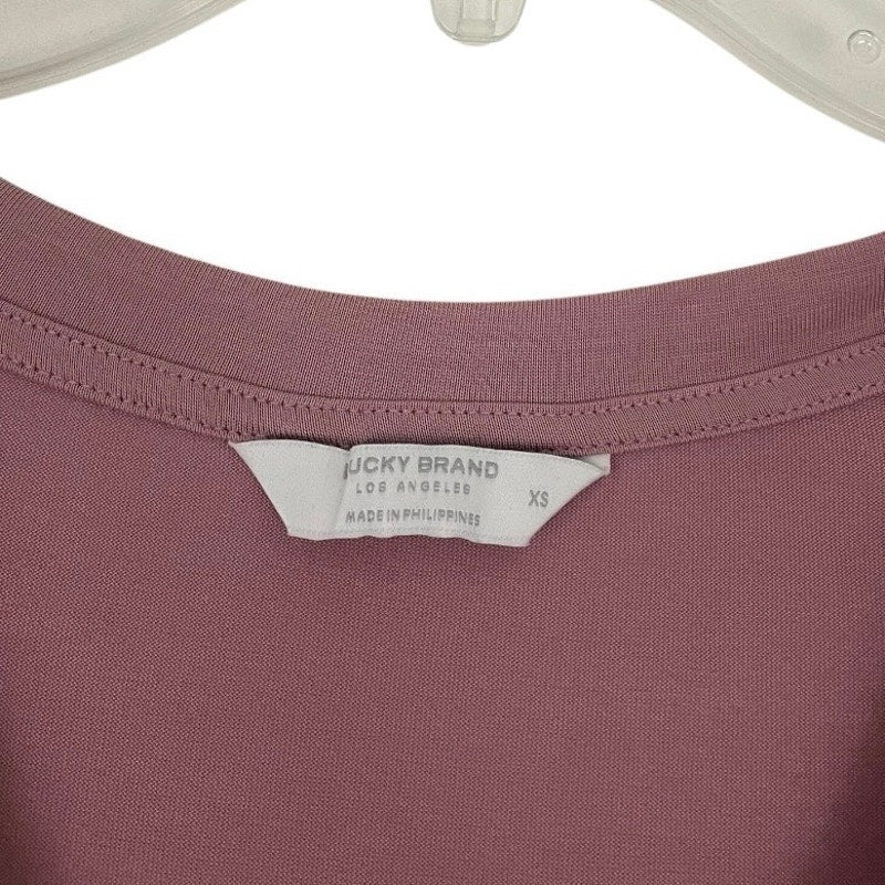 Lucky Brand Soft Pink V-Neck Tank Top