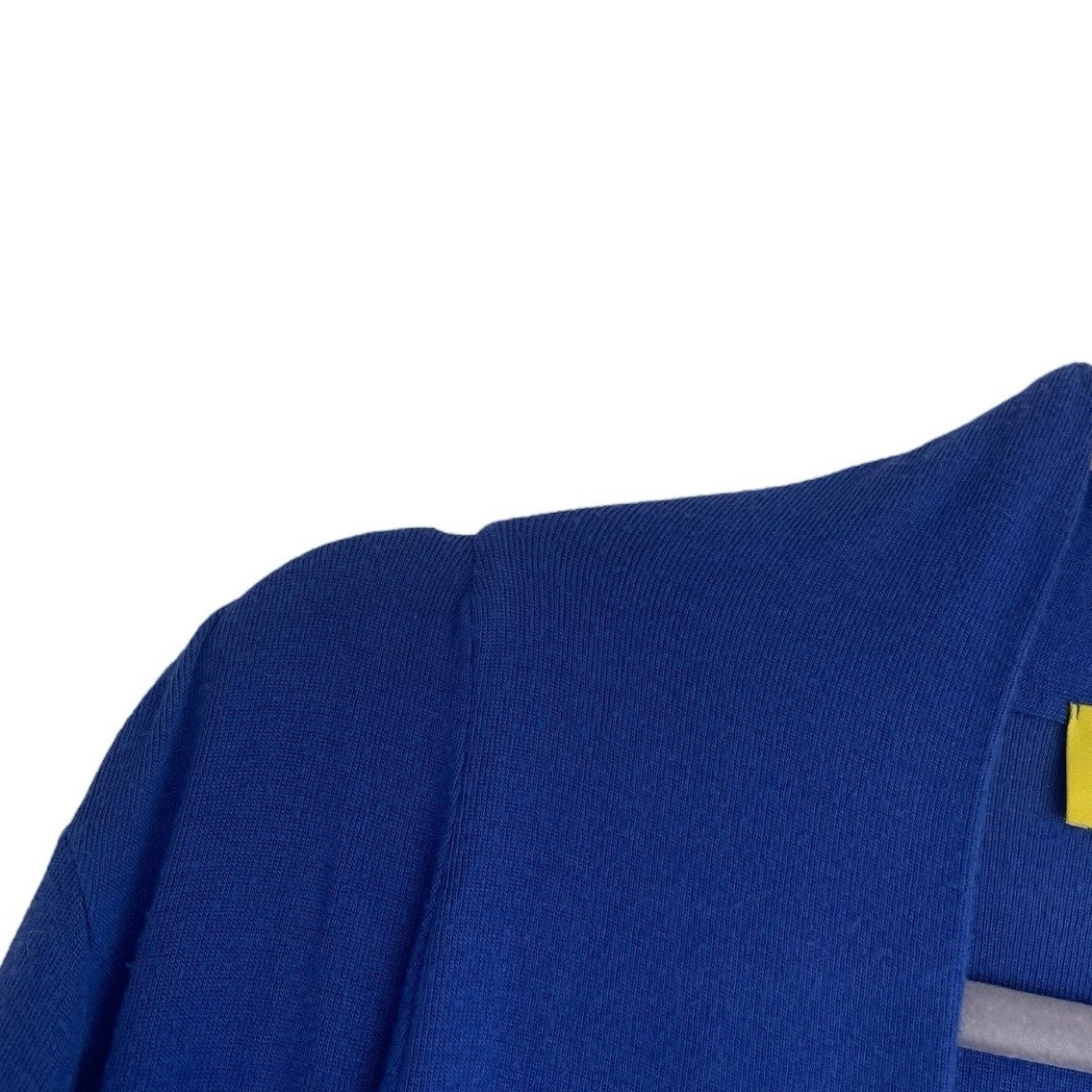 MOD Lusive Blue Cropped Cinched Sleeve Cardigan Sweater