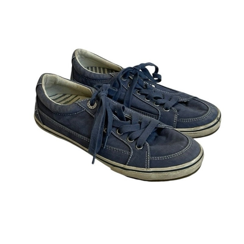 Taos Blue Moc Star Lace Up Low Top Sneakers