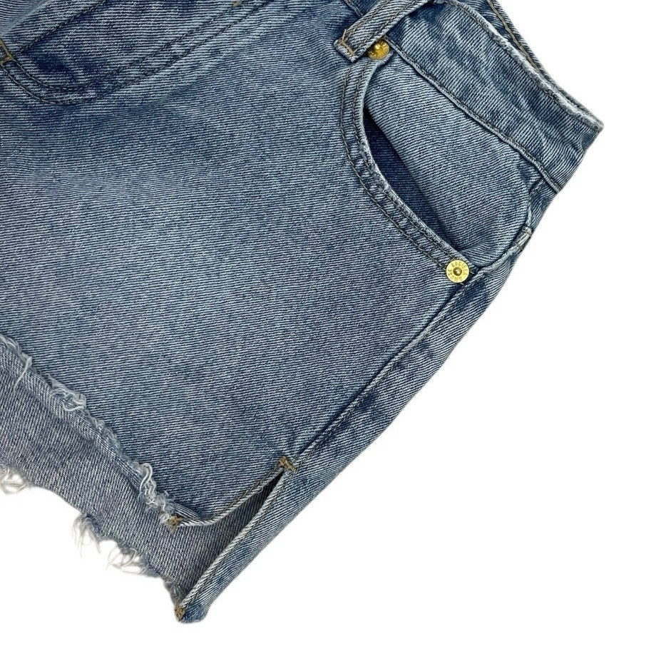 Amuse Society High Rise Denim Mini Jean Shorts