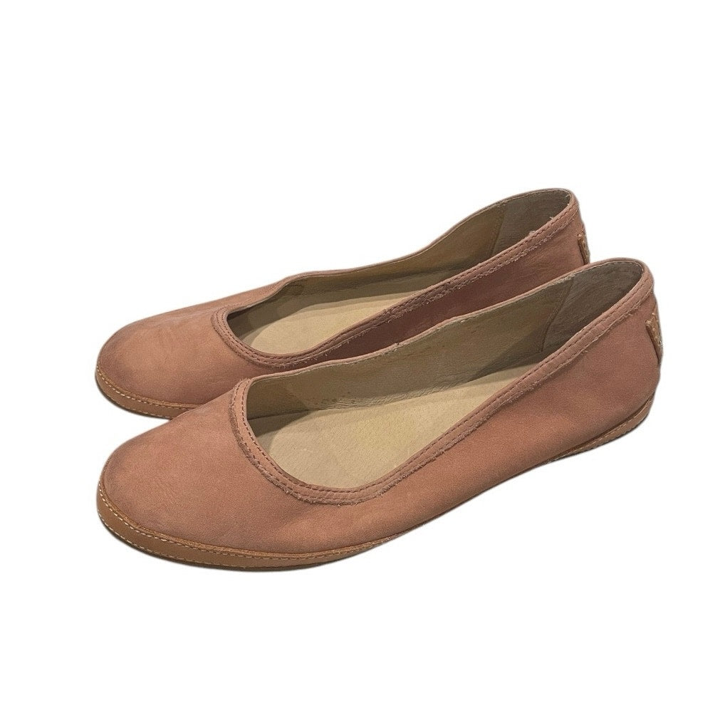 FRYE Pink Suede Slip-On Flats