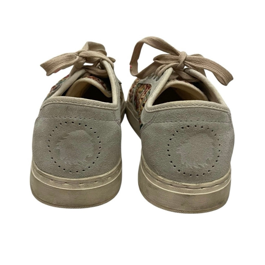 Satorisan Proudly Imperfect Colorful & Beige Woven Knit Lace Up Sneakers