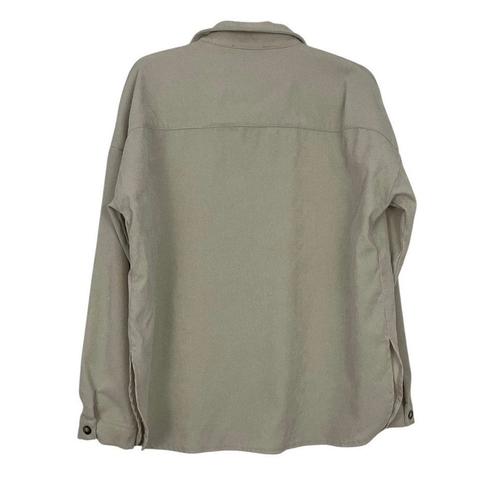 Kendall & Kylie Tan Corduroy Button Down Jacket