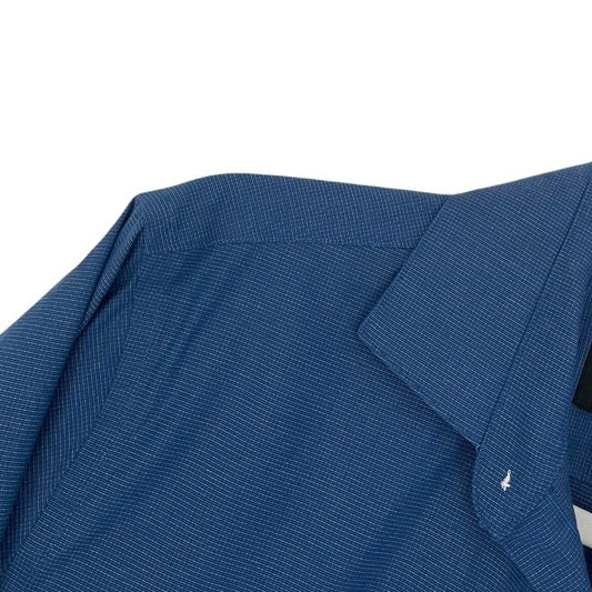 Kenneth Cole Mens Blue Long Sleeve Button Down Dress Shirt