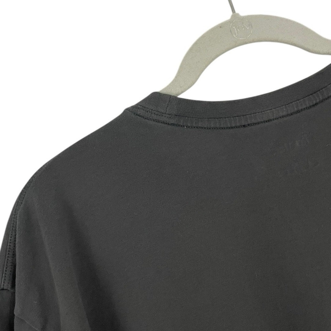 Jiberish Cold World Grey Graphic Short Sleeve Tee