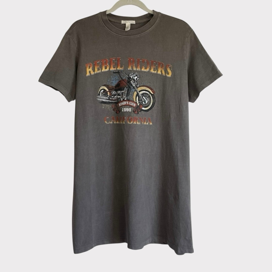 Full Tilt Grey Rebel Riders California Short Sleeve Graphic Tee