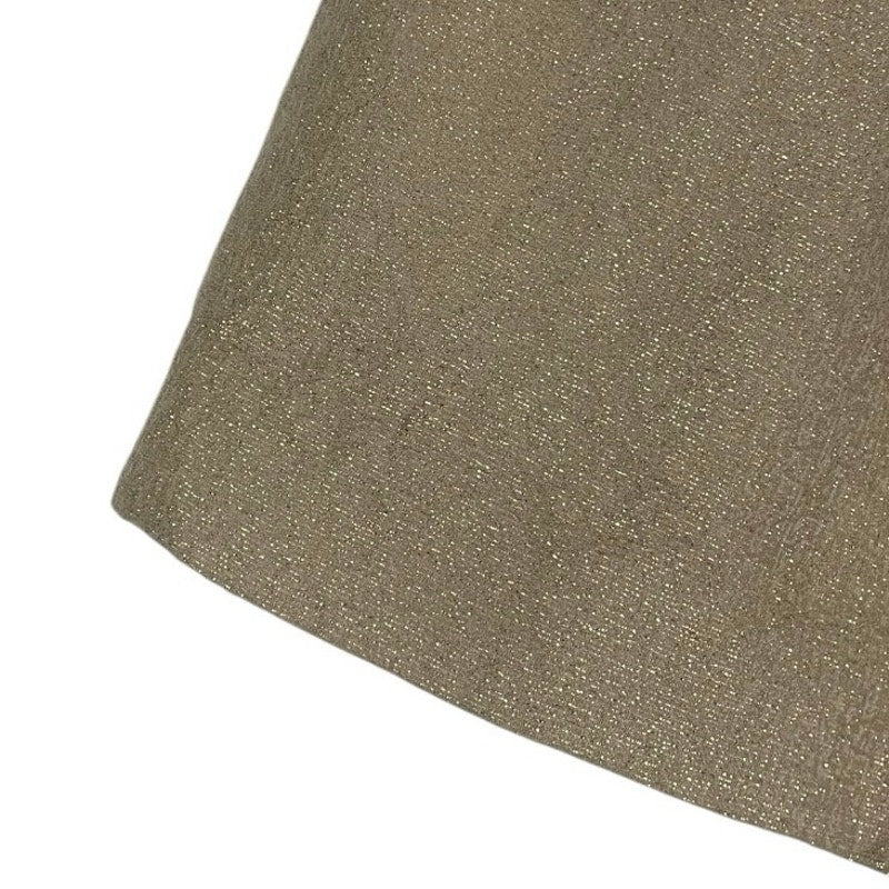 J. Crew Beige Gold Glittery Mini Skirt