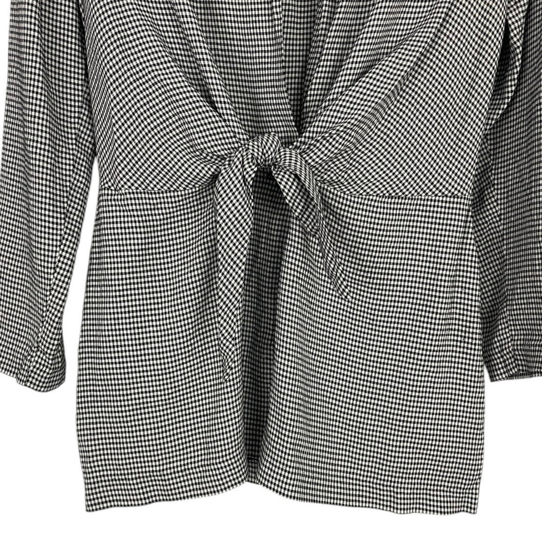 Francine Browner Vintage Black and White Gingham Blazer