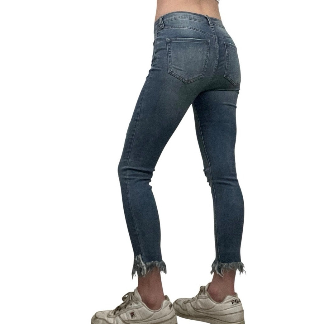 Free People Distressed Skinny Jeans