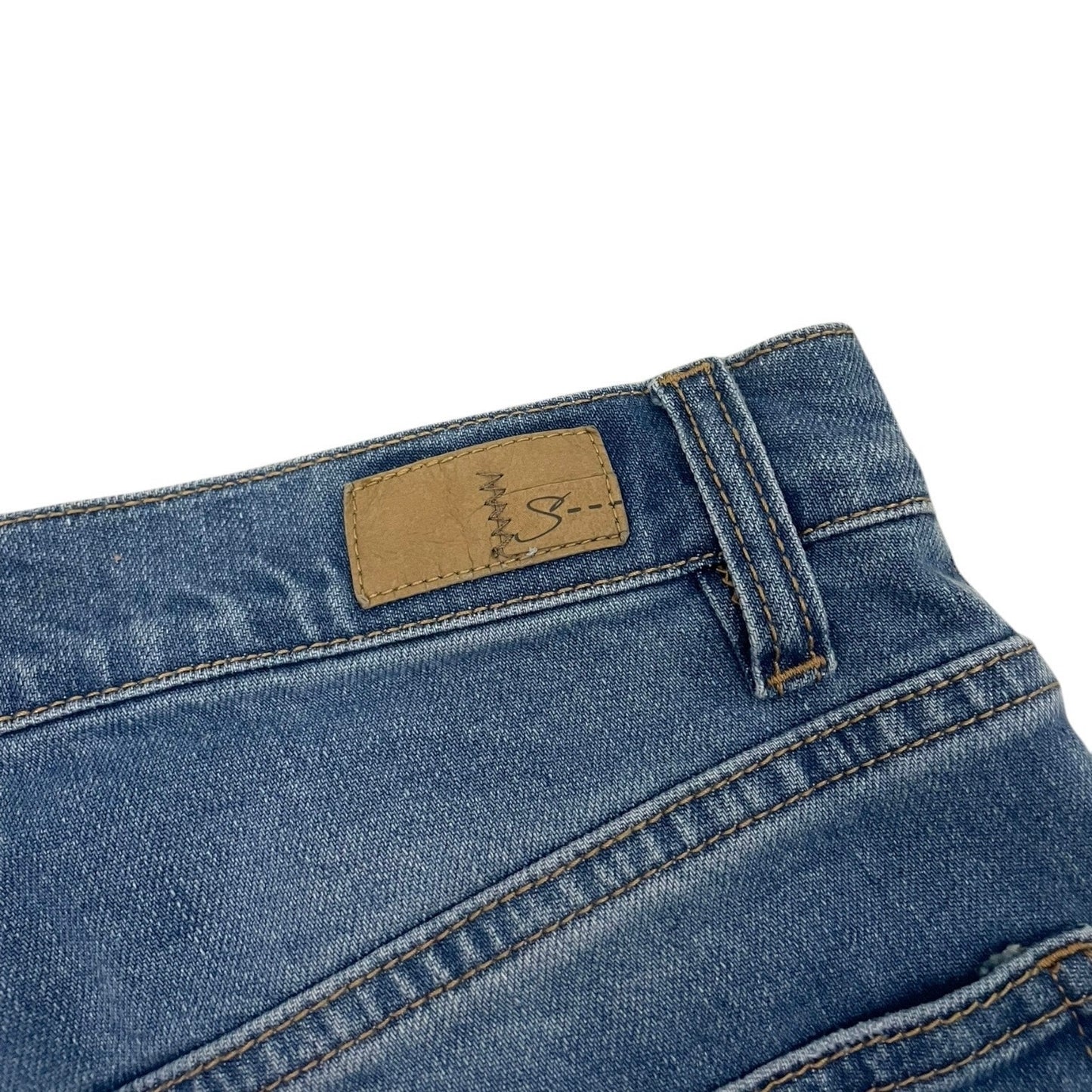 Supplies Distressed Midi Bermuda Denim Jean Shorts
