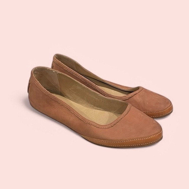 FRYE Pink Suede Slip-On Flats