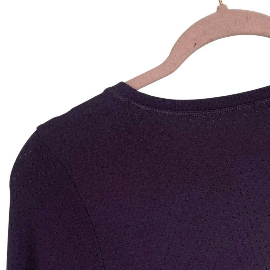 Purple Athletic Long Sleeve Active Top