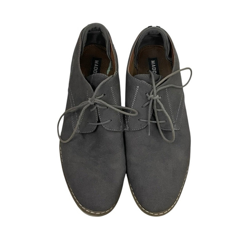 Madden Mens M-Caspon Grey Lace Up Oxford Sneakers Casual Dress Shoes