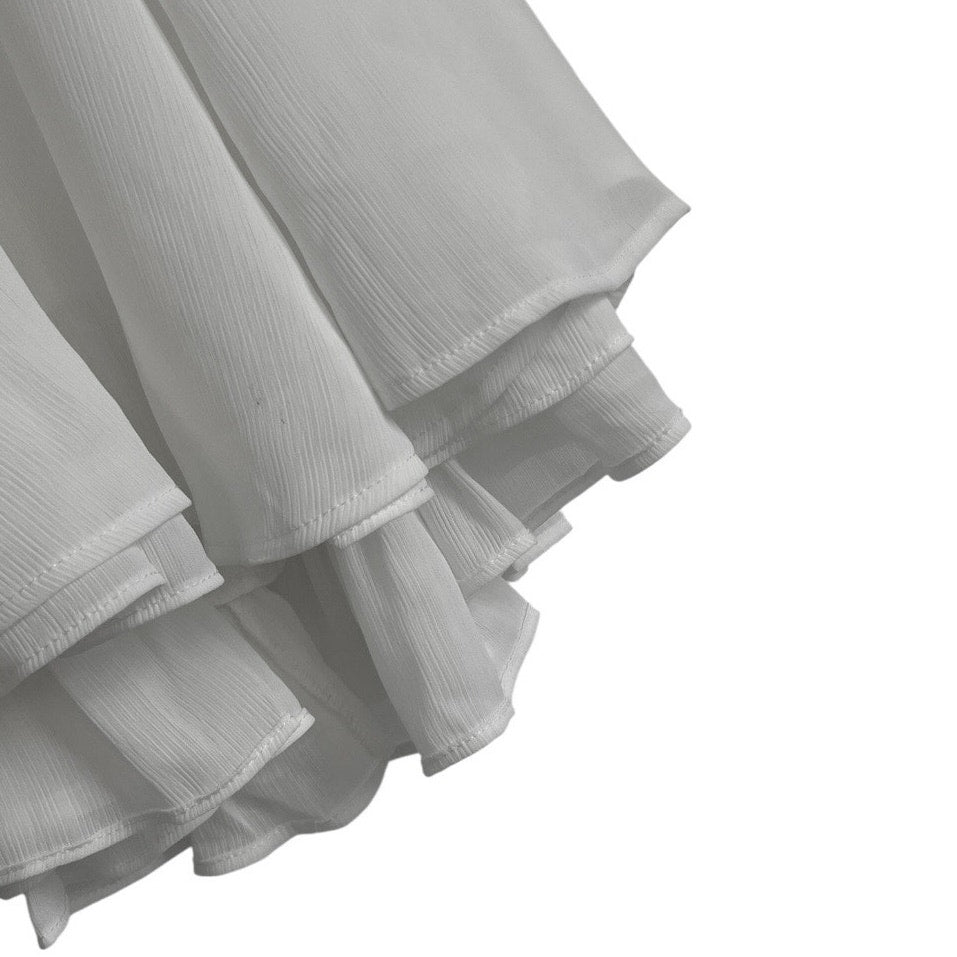 Lucy In The Sky White Open Tie Back A-Line Mini Dress