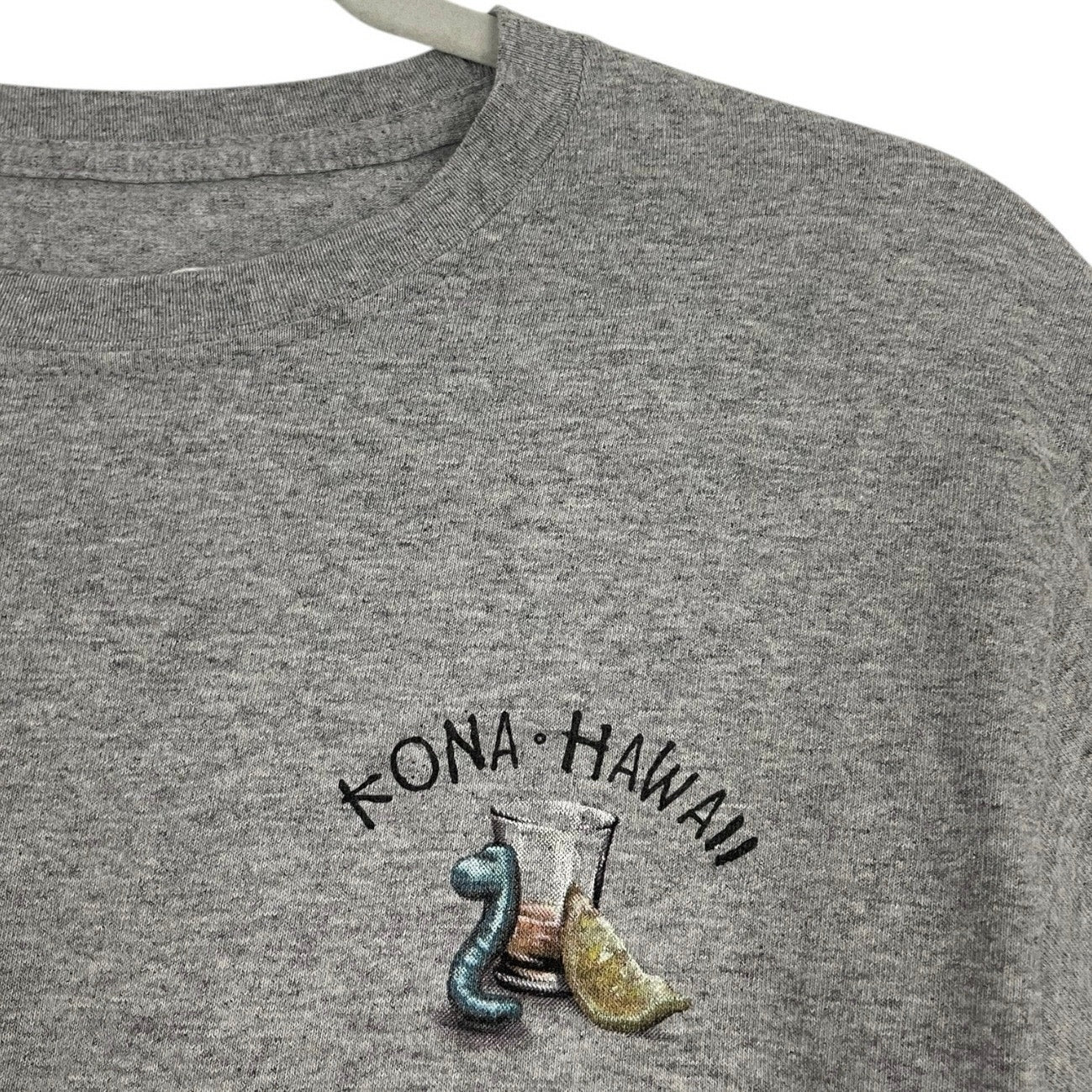 Kona Hawaii Grey Tequila Lizard Graphic Short Sleeve Tee