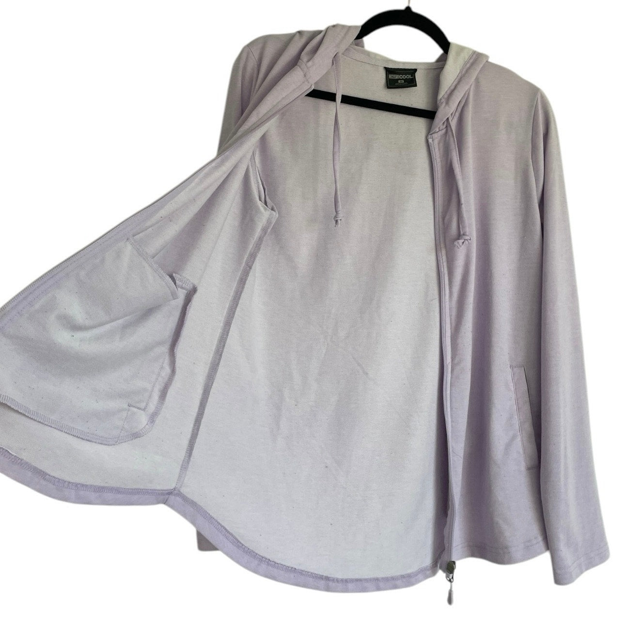 32 Degrees Cool Purple Zip Up Hooded Athletic Jacket