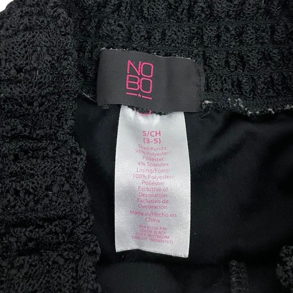 No Boundaries Black Lace Crochet Open Knit Cheeky Mini Shorts