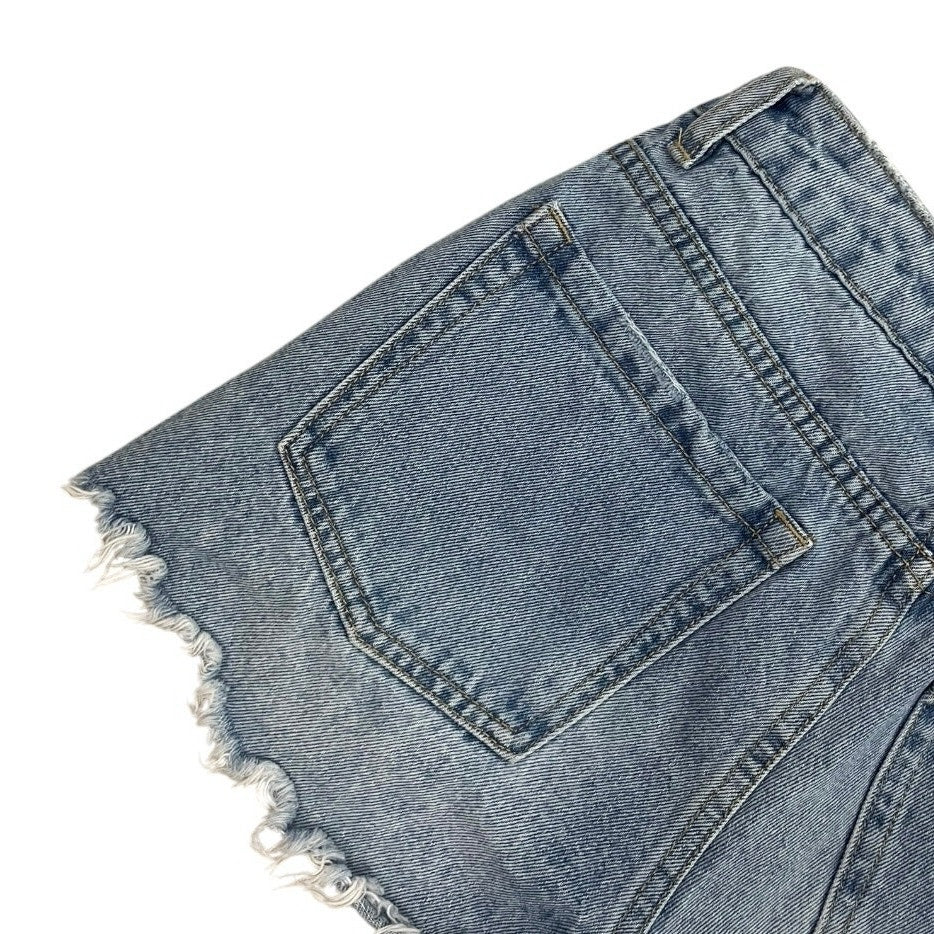 Amuse Society High Rise Denim Mini Jean Shorts