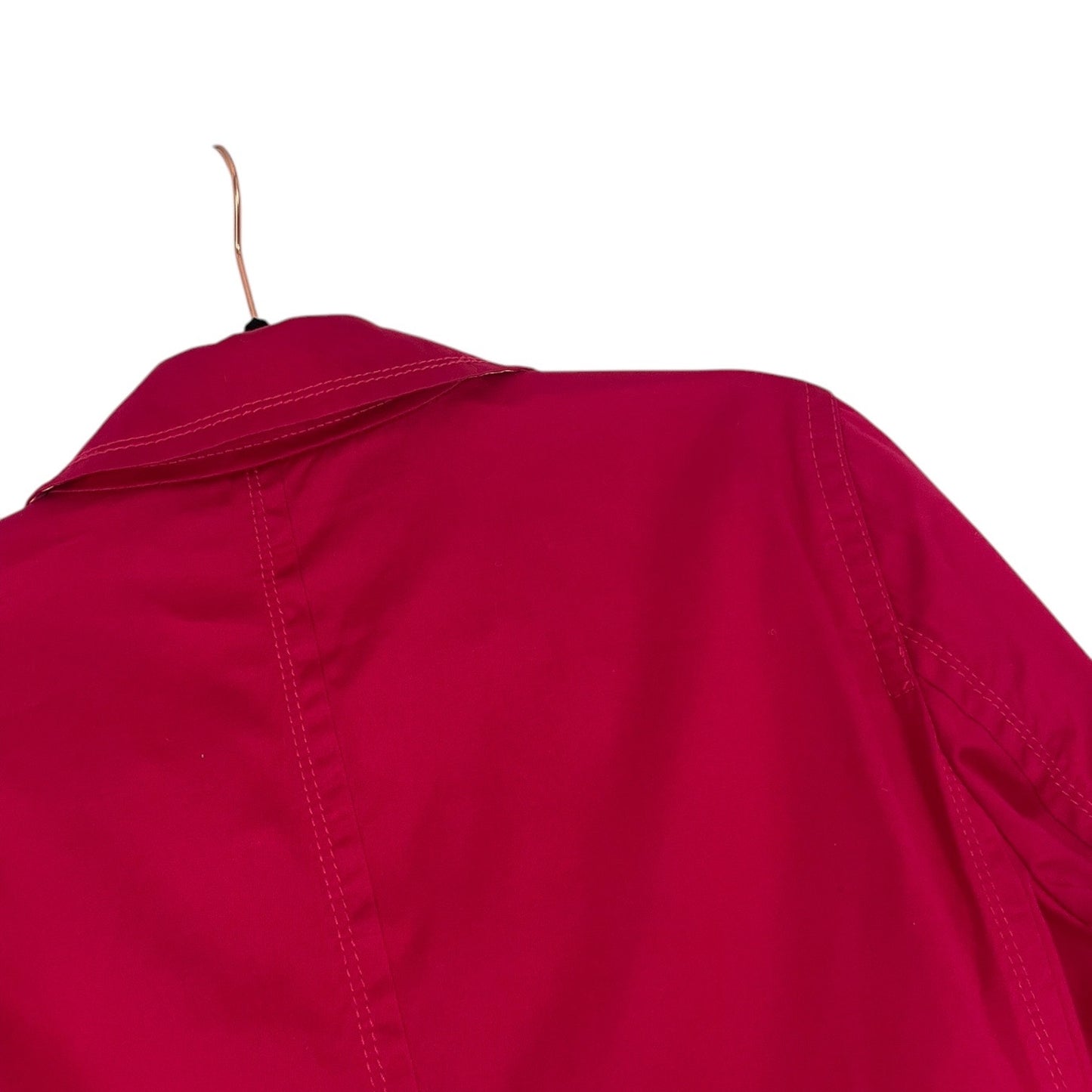 Tommy Hilfiger Vibrant Pink Button Down Collared Coat
