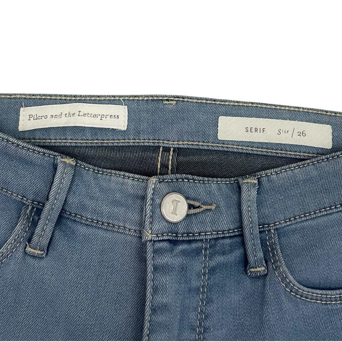 Pilcro and the Letterpress Serif Skinny Jeans